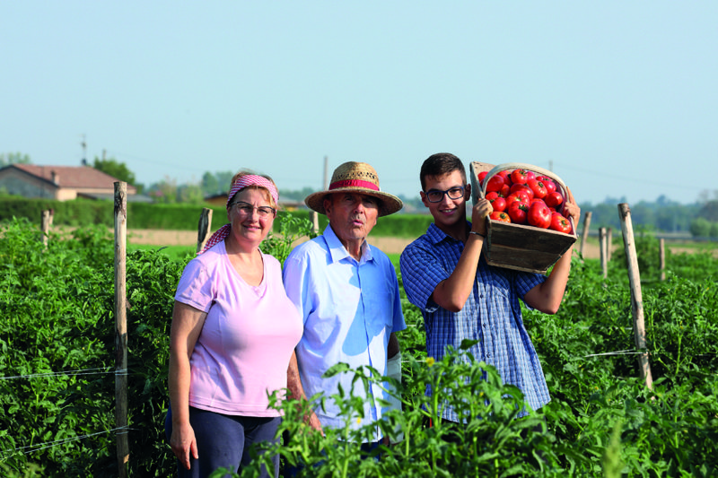 Famiglia Cotti nel podere di Pilastro